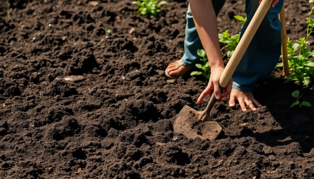 Does wetting soil make it easier to dig