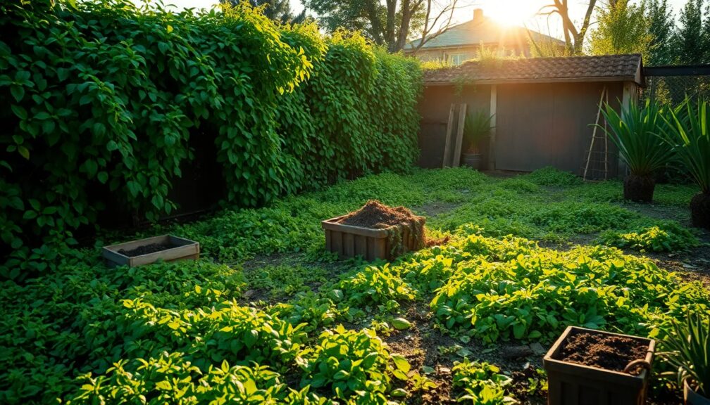 How do I get rid of a large amount of weeds and grass How do I get rid of a large amount of weeds and grass