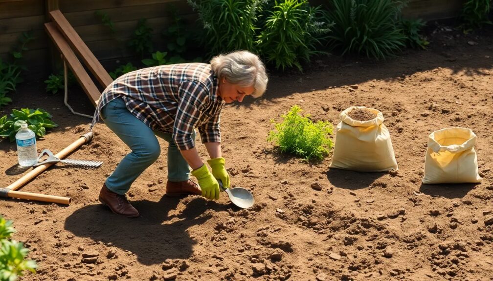 How do you loosen hard soil without a tiller