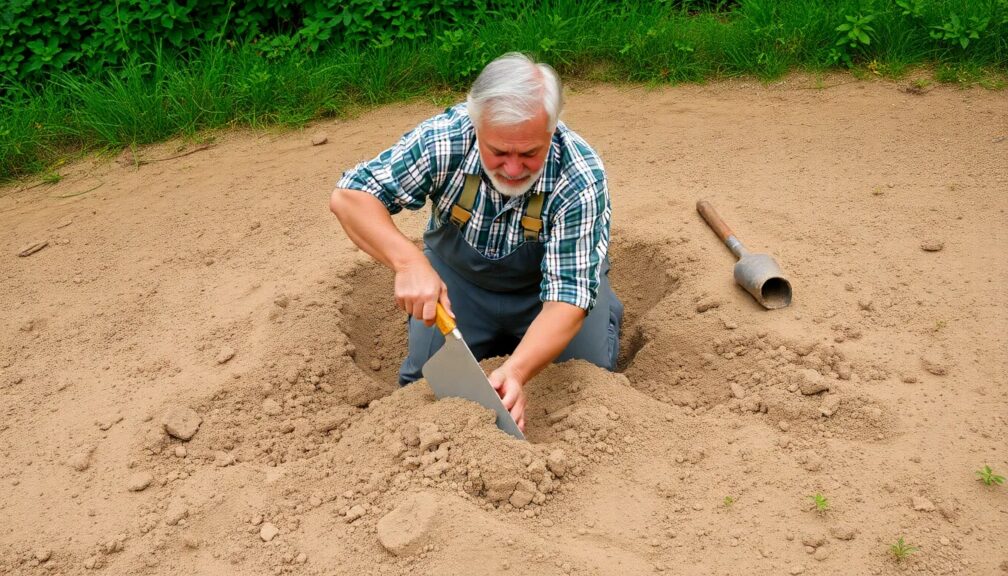 How do you loosen heavily compacted soil
