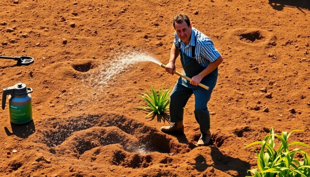How do you soften hard ground for digging How do you soften hard ground for digging