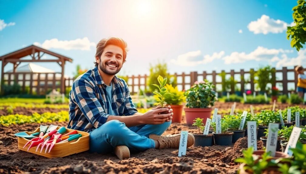 How do you start a garden from scratch for beginners