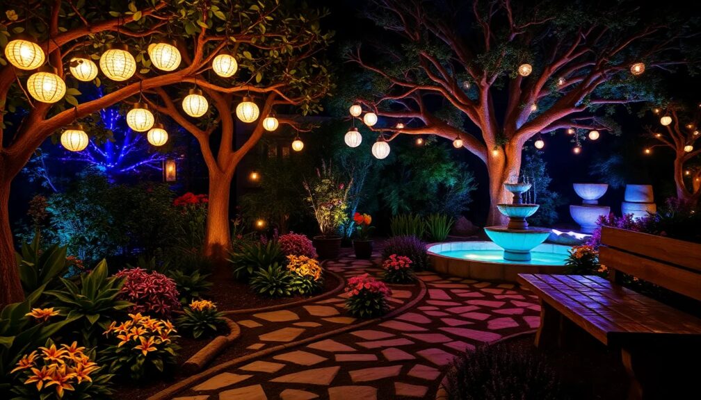 Night gardens: the art of lighting your yard beautifully Night gardens: the art of lighting your yard beautifully