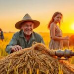 What are the traditional tools used for harvesting