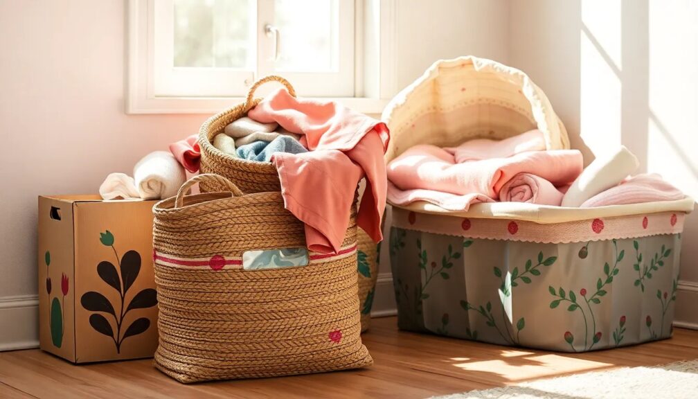 What can I use instead of hamper baskets cheap What can I use instead of hamper baskets cheap