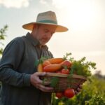 What do you use to harvest vegetables