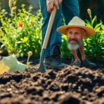 What garden tool breaks up clay soil