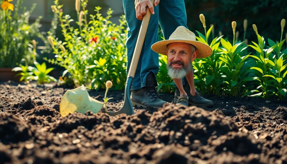 What garden tool breaks up clay soil What garden tool breaks up clay soil