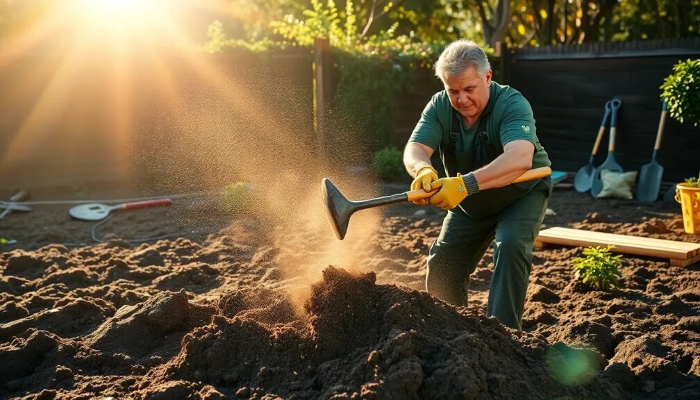 What garden tool breaks up hard soil What garden tool breaks up hard soil
