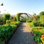 What is the best layout for a vegetable garden
