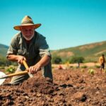 What is the best tool to break up hard soil