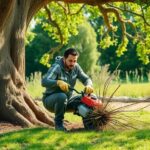 What is the best tool to cut large tree roots