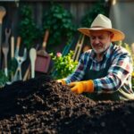What is the best tool to mix soil and compost