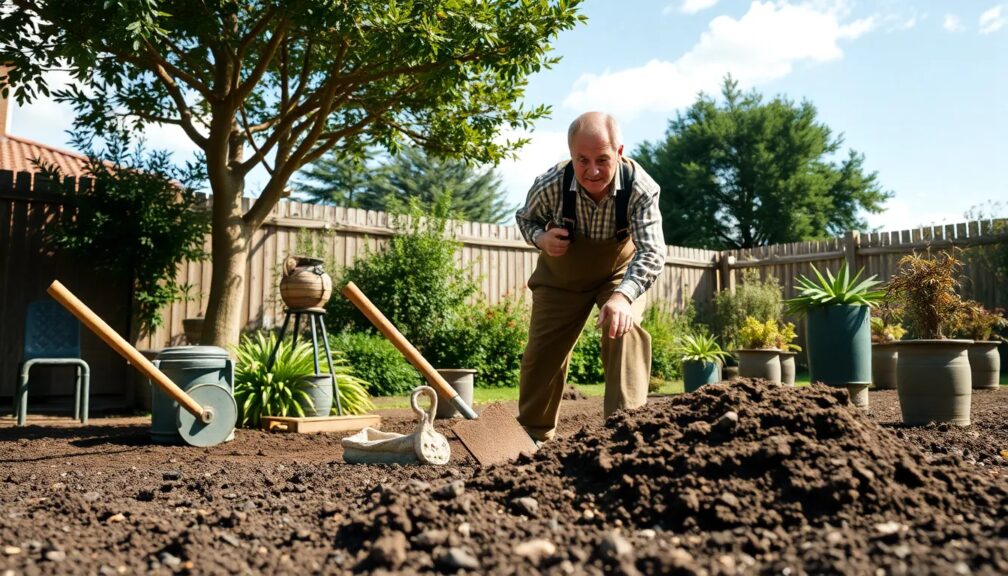 What is the best way to dig through hard dirt What is the best way to dig through hard dirt