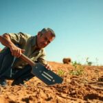 What is the easiest way to dig a hole in hard ground