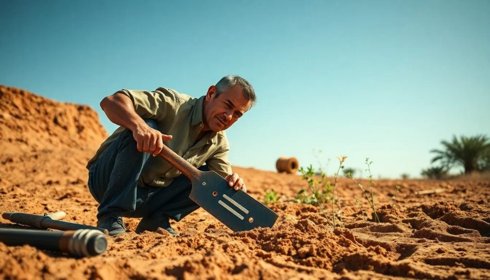 What is the easiest way to dig a hole in hard ground