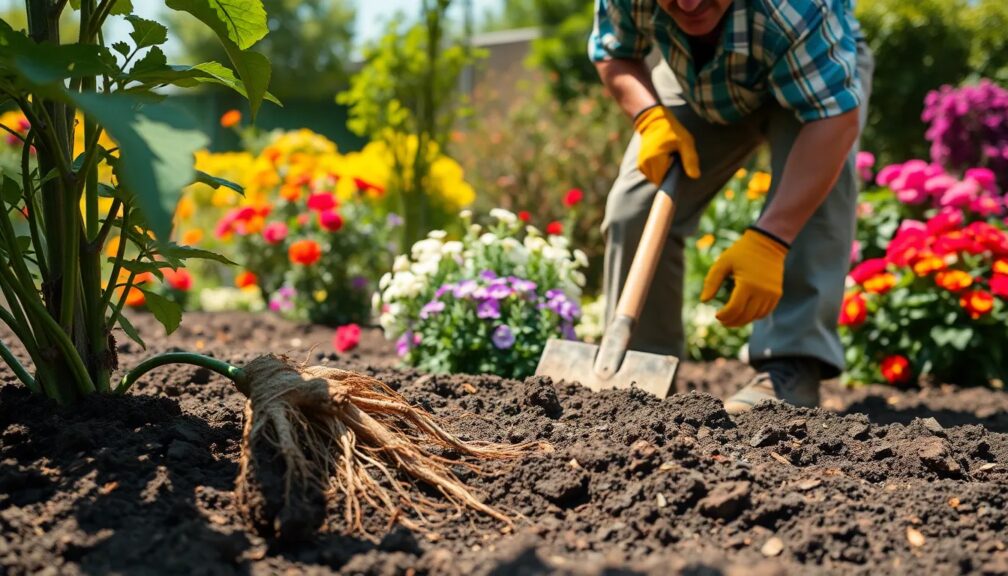 What tool is used for digging up roots What tool is used for digging up roots