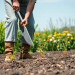 What tool removes small tree roots